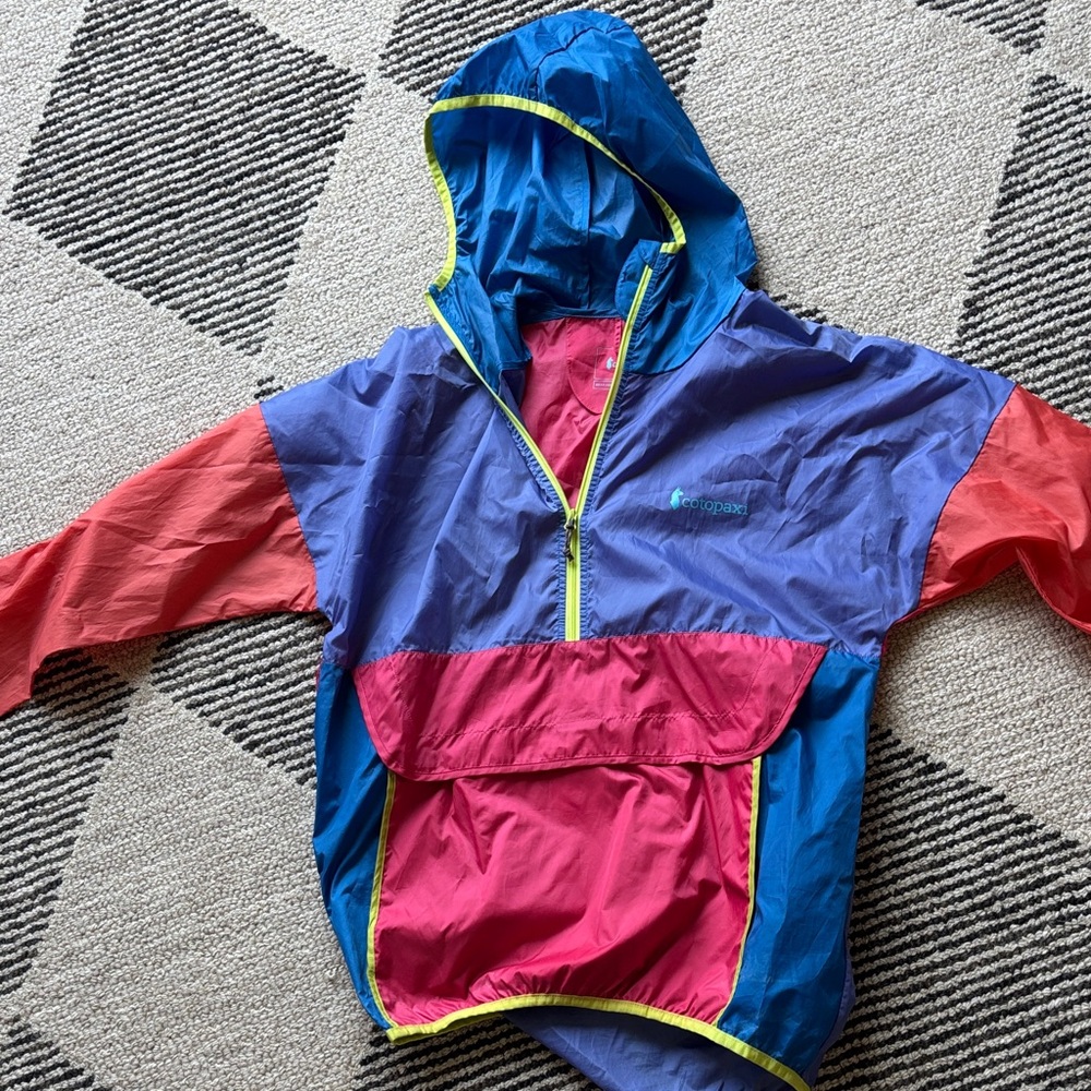 Cotopaxi Vibrant Pink and Blue Jacket